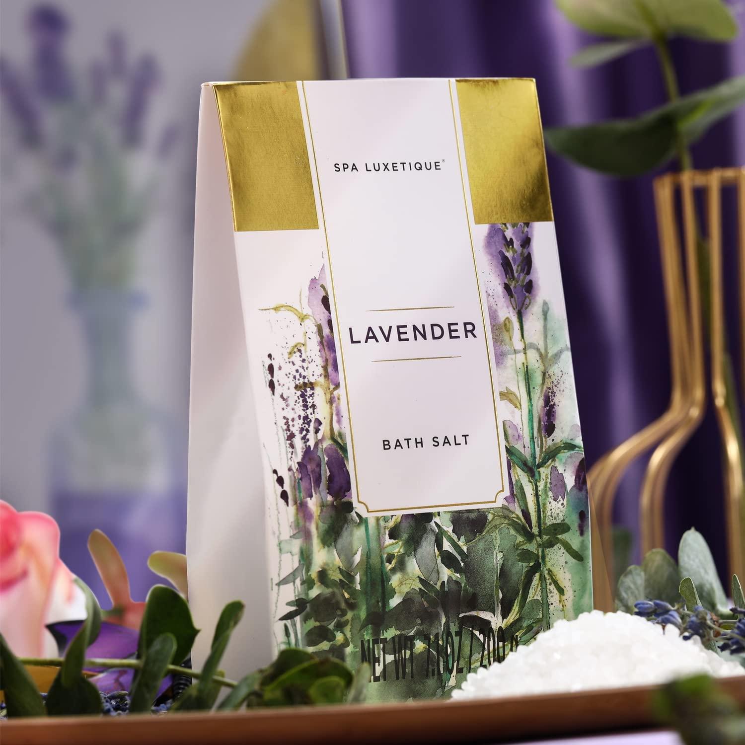 SPA LUXETIQUE Damen Bade Geschenkset - Lavendel Duft Wellness Set für Frauen