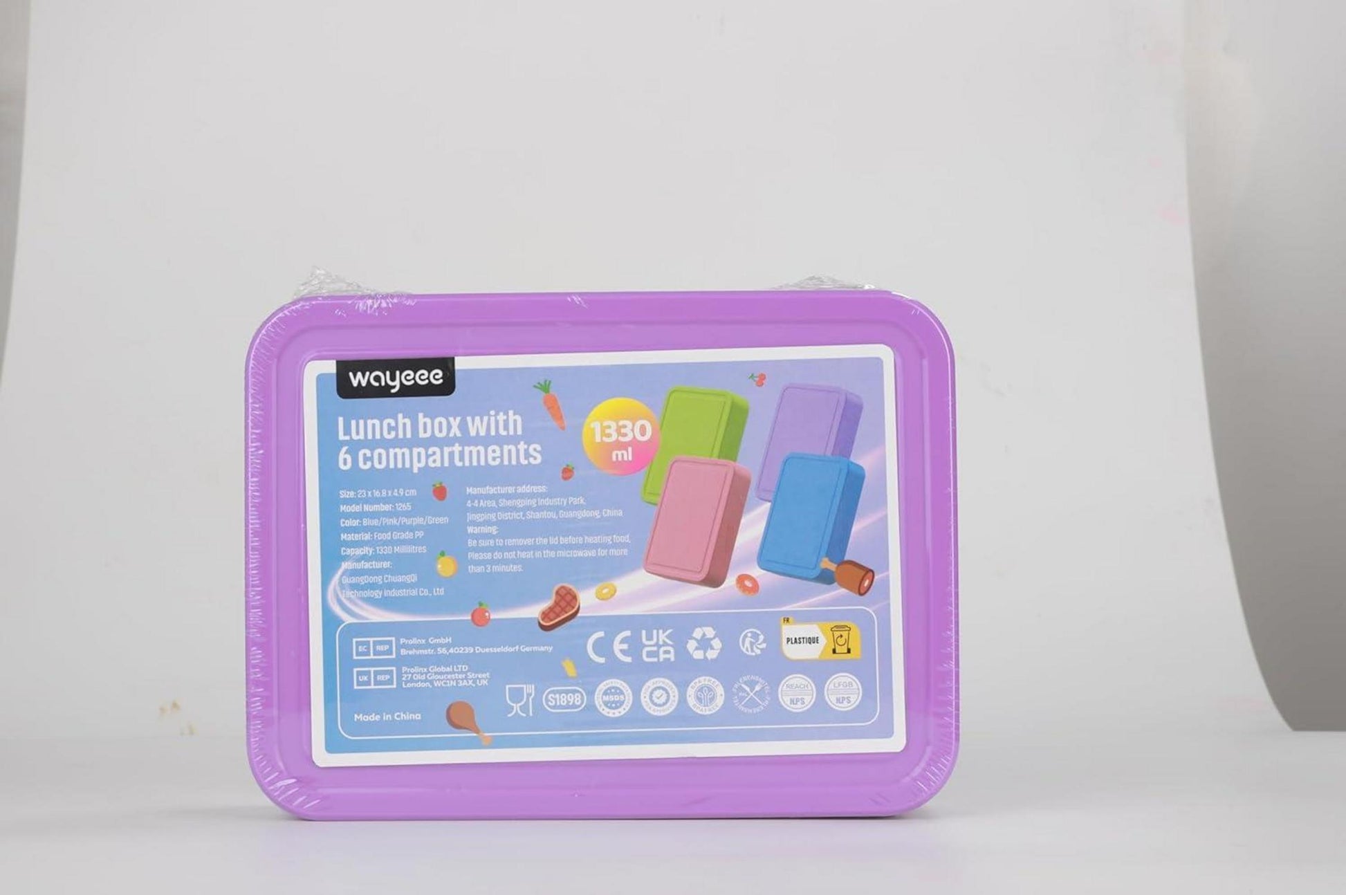 Brotdose Kinder 1330ml Lunchbox Auslaufsicher BPA-frei