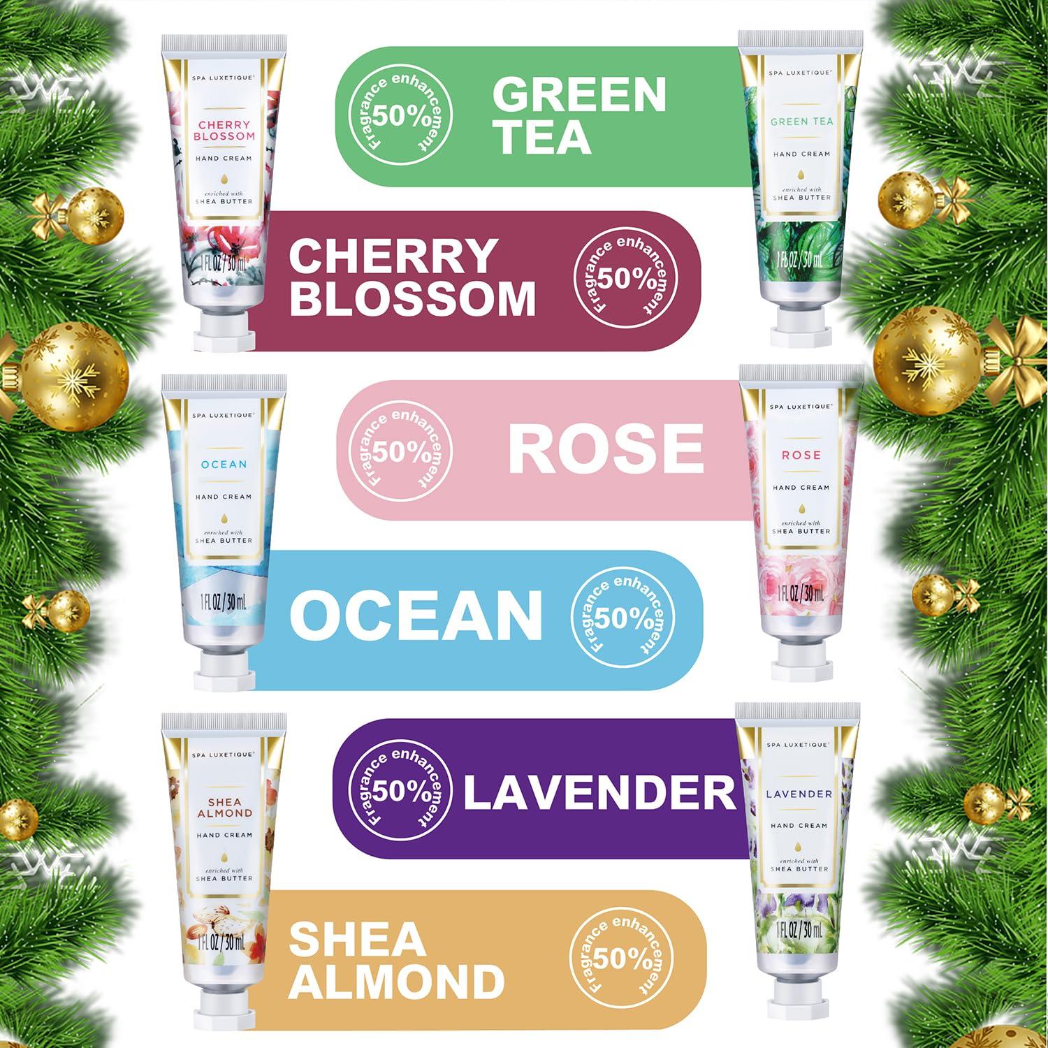 Spa Luxetique Handcreme Set 6tlg mit angenehmen Düften für trockene Hände