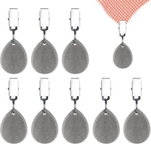 8er Set Marmor Tischdeckenanhänger mit Metallclip