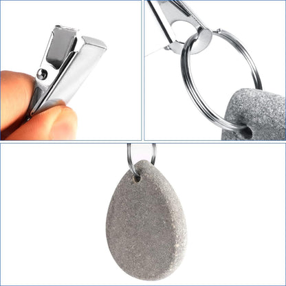8er Set Marmor Tischdeckenbeschwerer mit Metallclip für Picknick Partys Schick und funktional