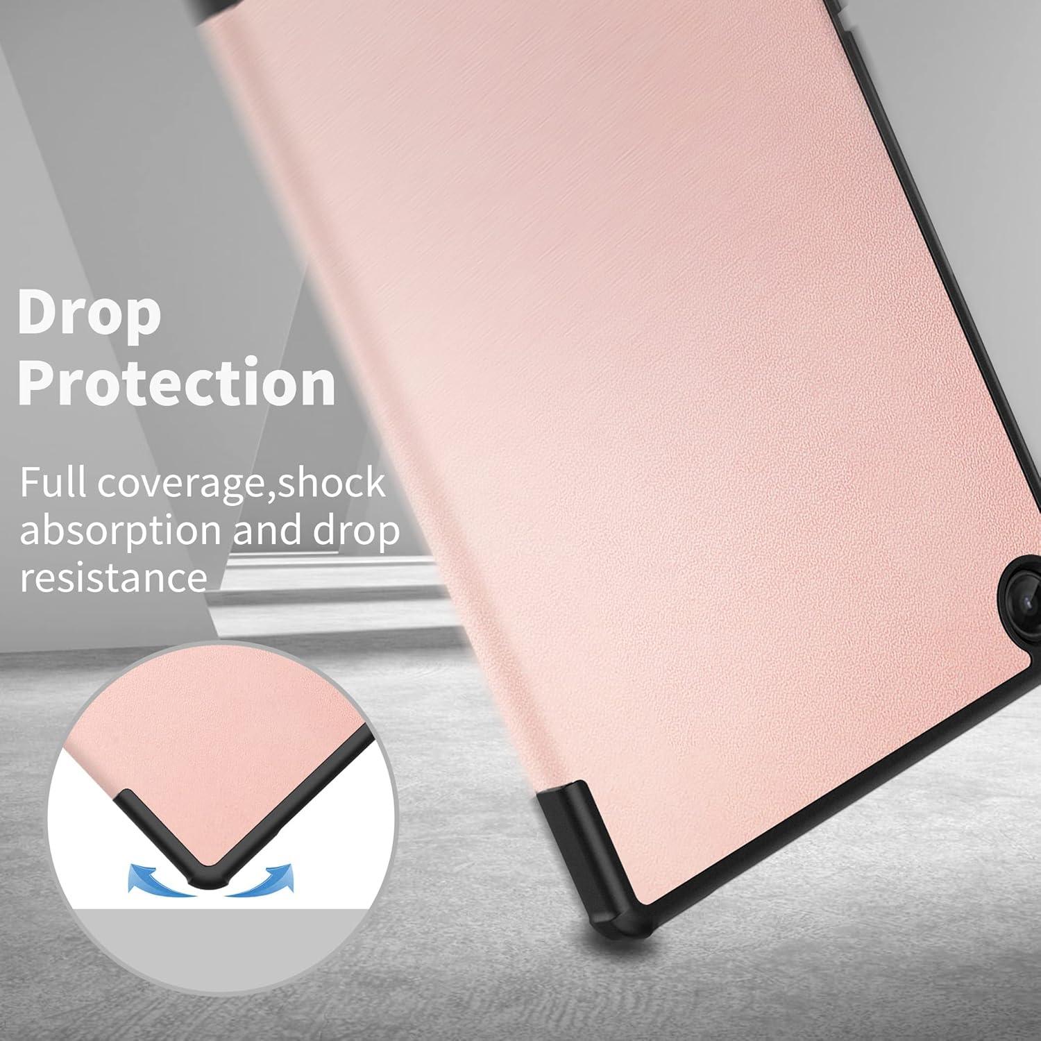EasyAcc Hülle für Lenovo Tab M10 Plus 3rd Gen 10.6 Zoll 2022 Roségold