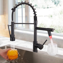 FORIOUS Edelstahl LED Wasserhahn Küche mit