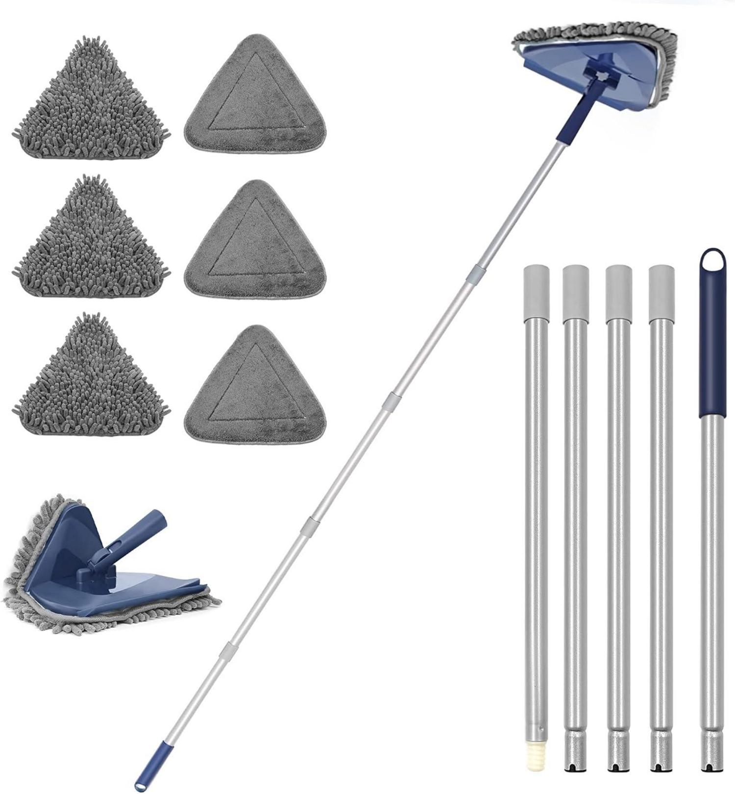 Bodenwischer Wischmopp 200CM 3-In-1 Wand Mop 6 Ersatz Pads