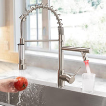 FORIOUS Edelstahl LED Wasserhahn Küche 360° Schwenkbarkeit