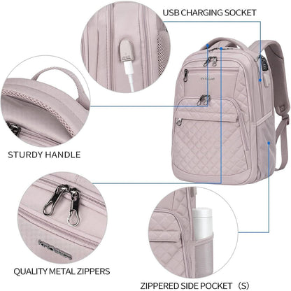 KROSER Laptop Rucksack 17,3'' Business Wasserdicht USB RFID