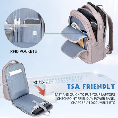 KROSER Laptop Rucksack 17,3'' Business Wasserdicht USB RFID