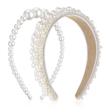 Perlen Haarreif Set Hochzeit Braut Mädchen Weiß Bride Stirnband