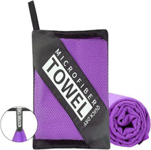 Kompaktes Mikrofaser Handtuch Schnelltrocknend 80x40cm Violett