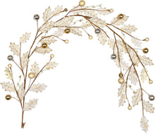 Weihnachtsgirlande mit Weihnachtsbaumkugeln, Glitzer, 180 cm