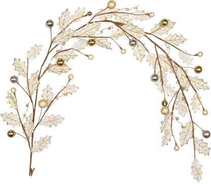 Weihnachtsgirlande mit Weihnachtsbaumkugeln, Glitzer, 180 cm