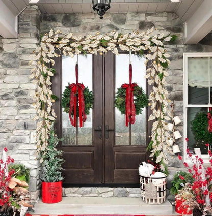 Weihnachtsgirlande mit Glitzernden Elementen, Länge 180 cm