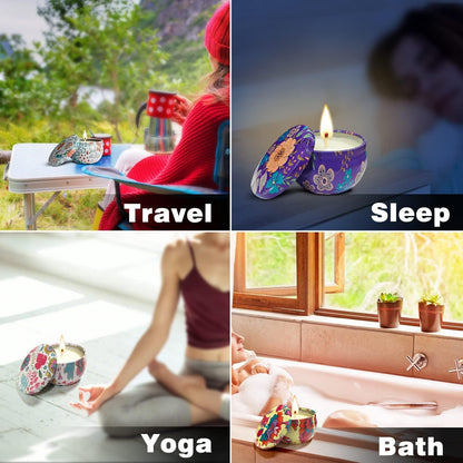 Duftkerzen Geschenkset 6er Pack Aromatherapie Kerzen mit natürlichen ätherischen Ölen - Muttertag Weihnachten Geburtstag