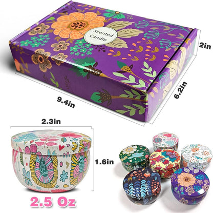 Duftkerzen Geschenkset 6er Pack für Frauen Sojawachs ätherisches Öl