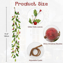 Winterliche Kunstpflanze Weihnachtsgirlande Acryldiamant 180