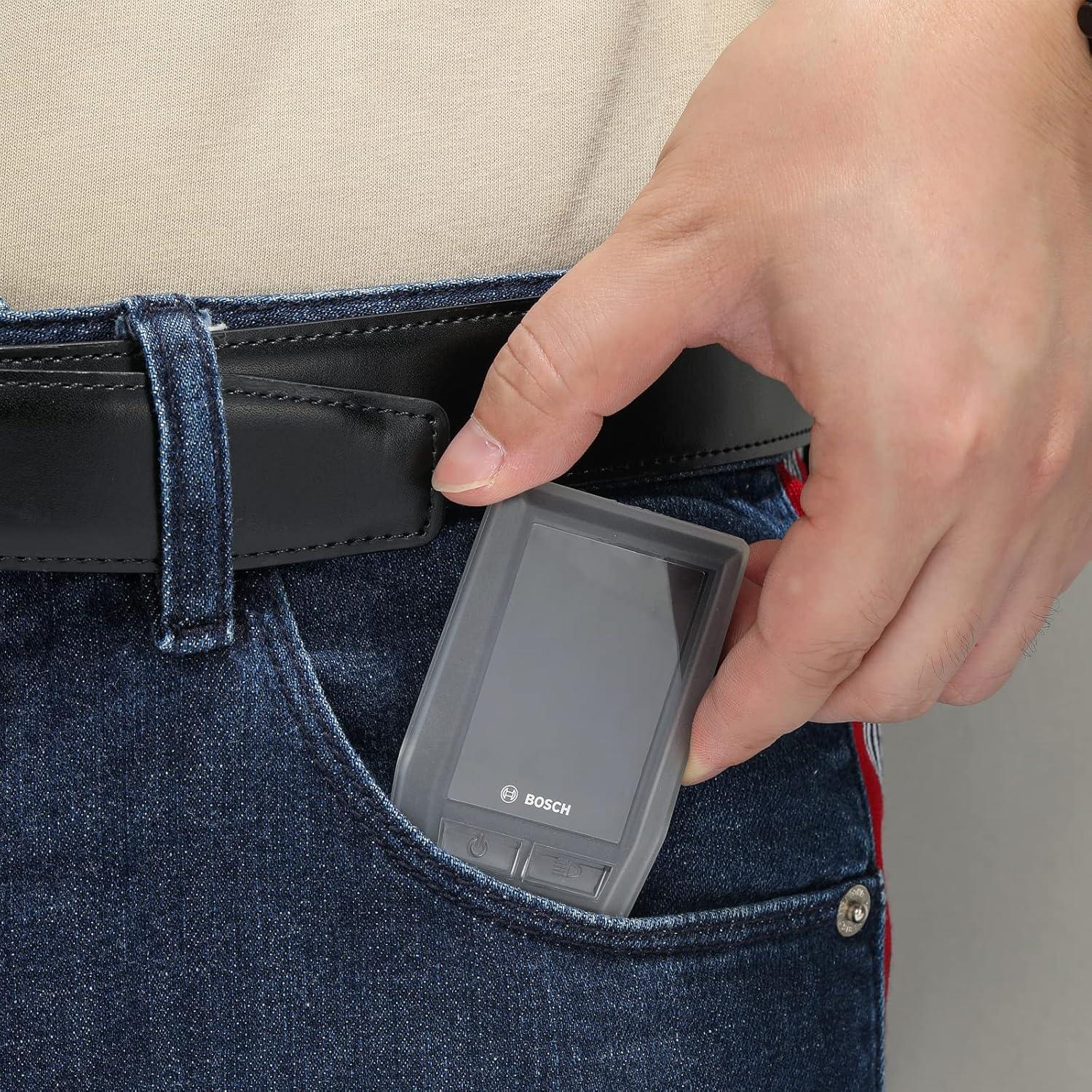 Besudo Schutzhülle-Set für Bosch Kiox 300 Display - Displayschutz mit Schutztasche für E-Bike Display vor Kratzern & Stößen