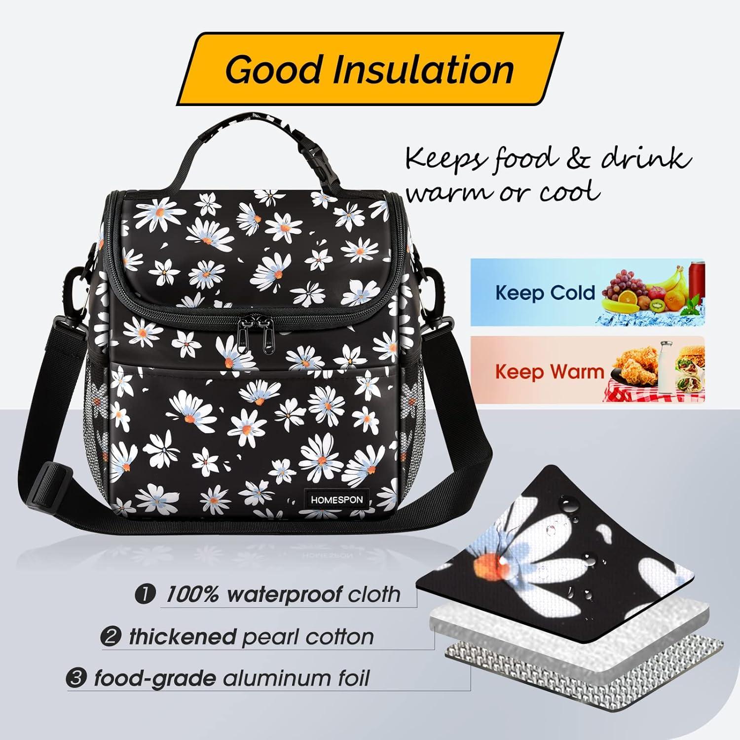 Isolierte Kühltasche Lunchbox Picknicktasche mit Schultergurt