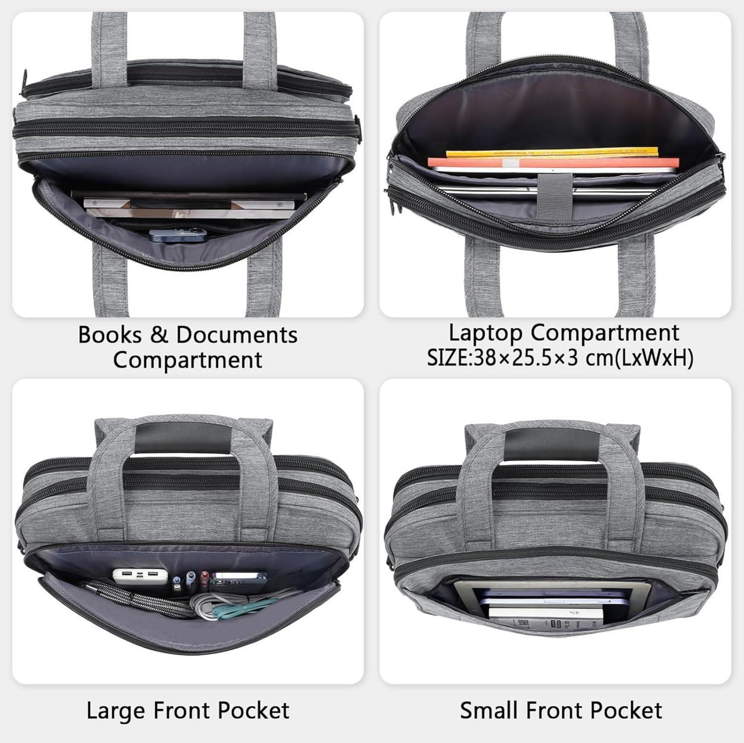 Laptoptasche 15,6 Zoll Business Aktentasche Herren Notebook