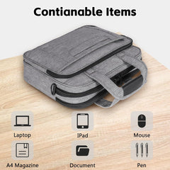 Laptoptasche 15,6 Zoll Business Aktentasche Grau
