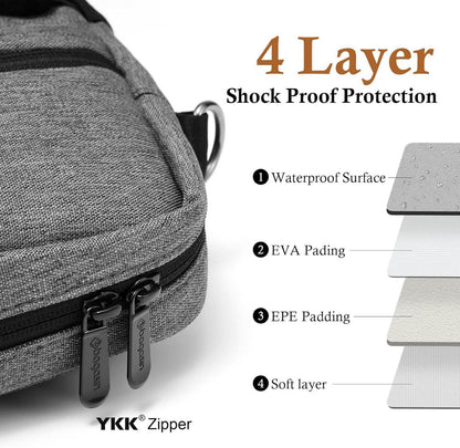Laptoptasche 16 Zoll Wasserdichte Schultertasche mit