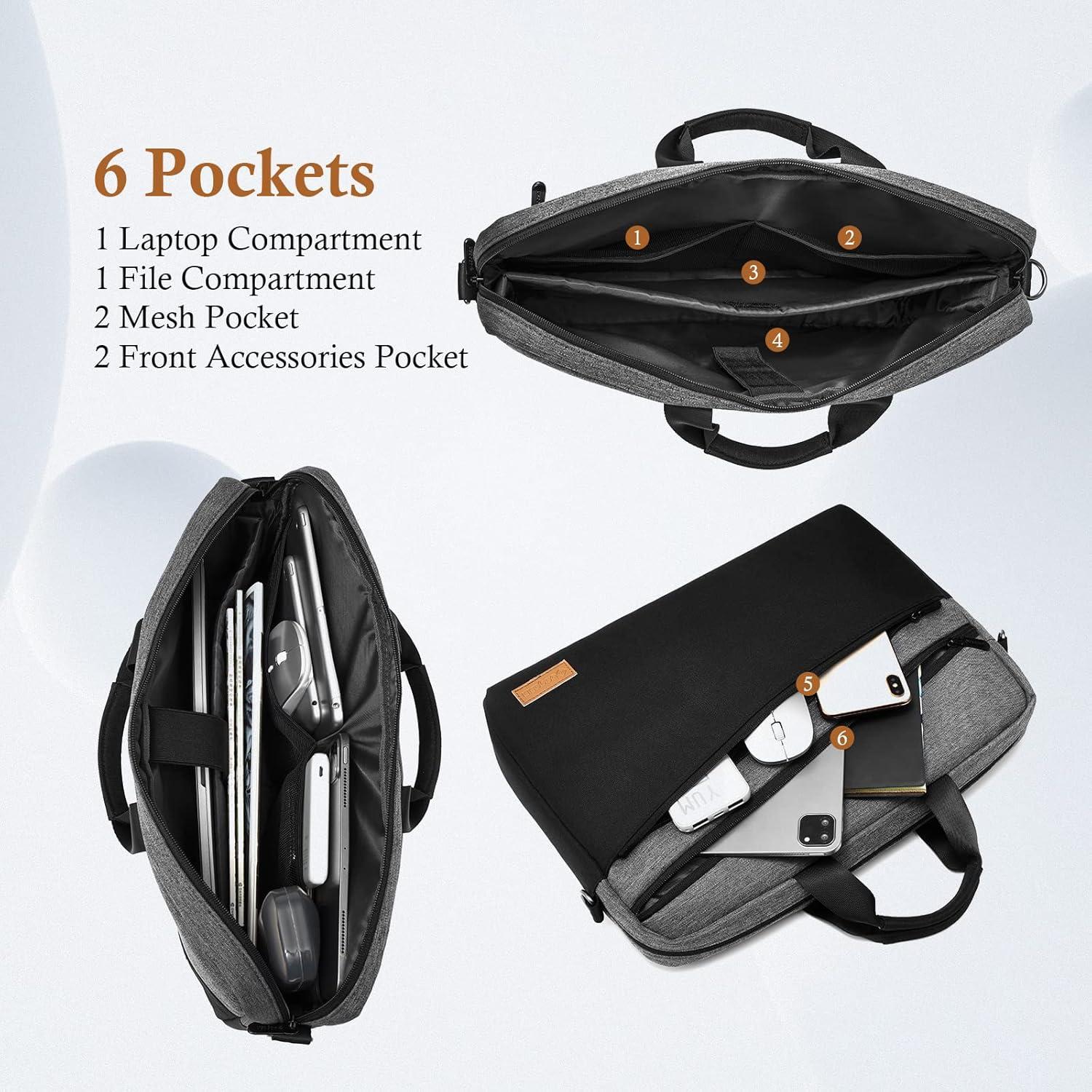 Wasserdichte Laptoptasche für 15-16 Zoll Laptop mit YKK Reißverschluss