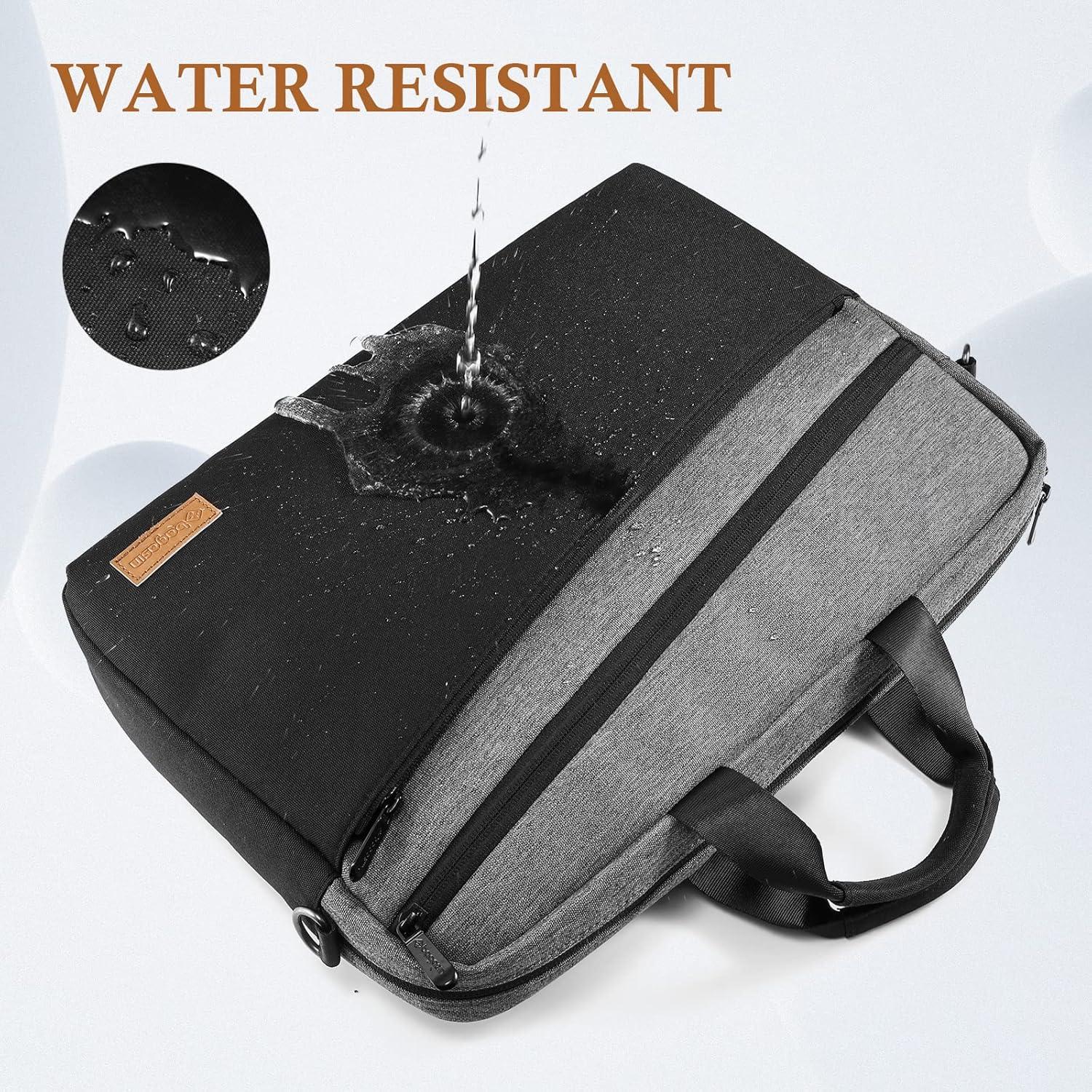 Laptoptasche 16 Zoll Wasserdichte Schultertasche Grau YKK Reißverschluss - Bagasin