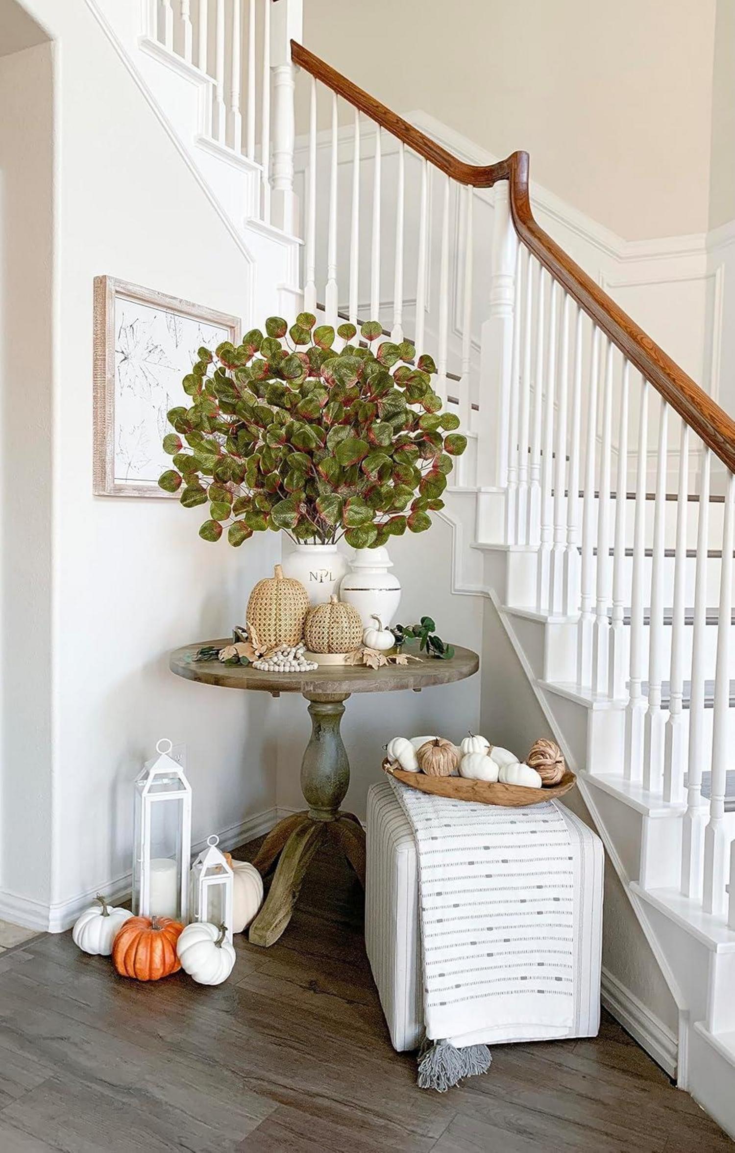 Künstlicher Eukalyptus Herbstdeko 6er Set für Hochzeit