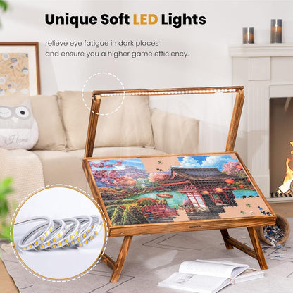 Puzzletisch mit LED-Licht und 5 verstellbaren Winkeln