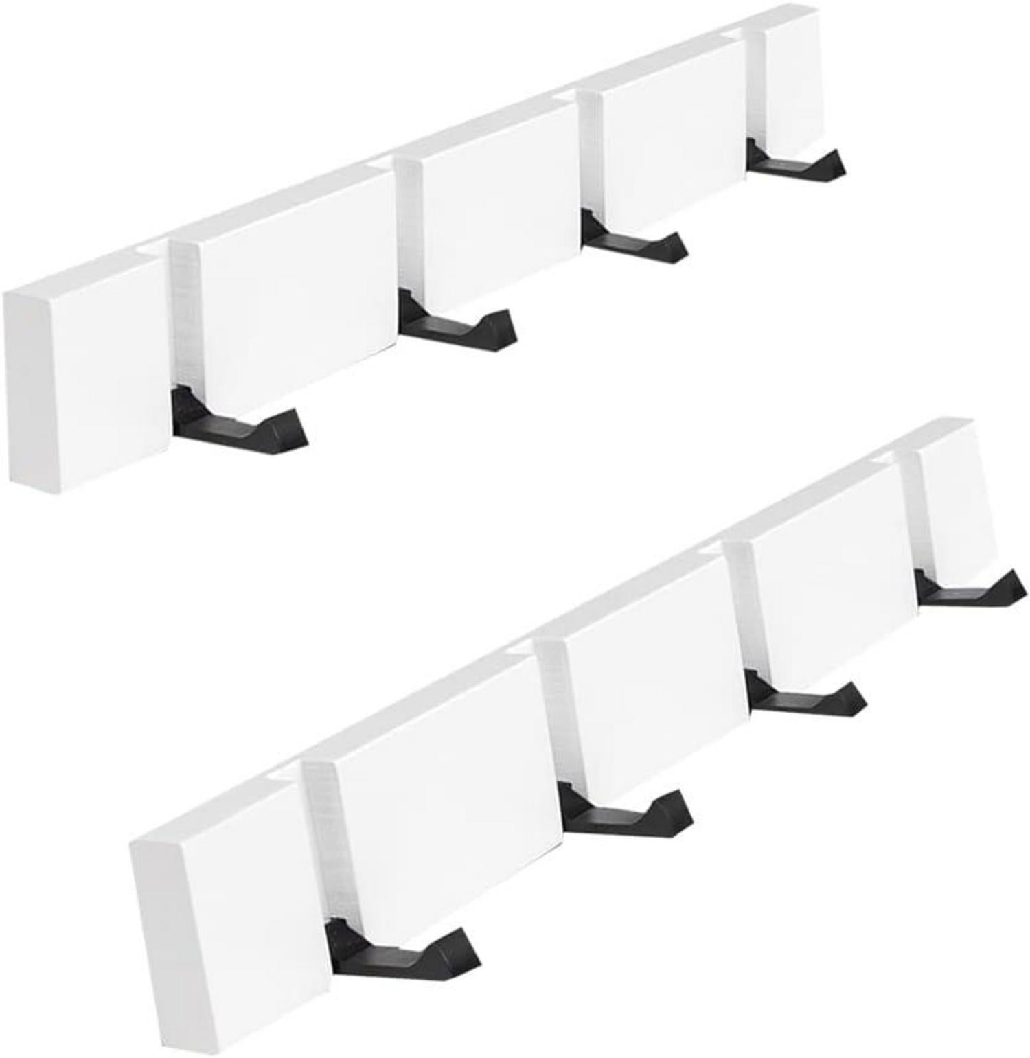 Klappbare Hakenleiste aus Holz für Jacken und Mäntel