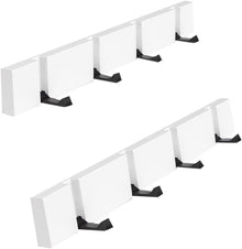 Klappbare Hakenleiste aus Holz für Jacken und Mäntel