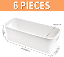 Aufbewahrungsbox Kunststoff 30cm 6er Set Weiß Organizer