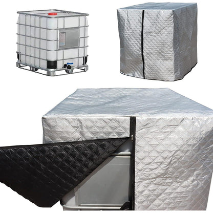 Winterfeste IBC Tank Abdeckung 1000L – Frostsicher & Wasserdicht