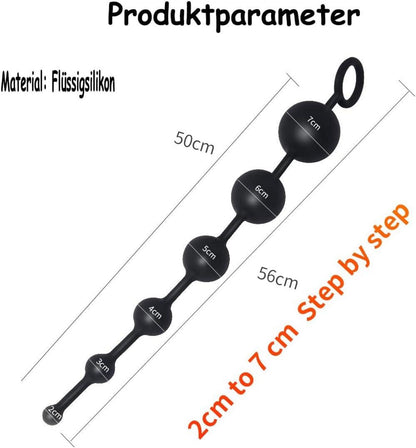 Analkugeln Silikon Analplugs Anal Kette 6 Kugeln Stimulation