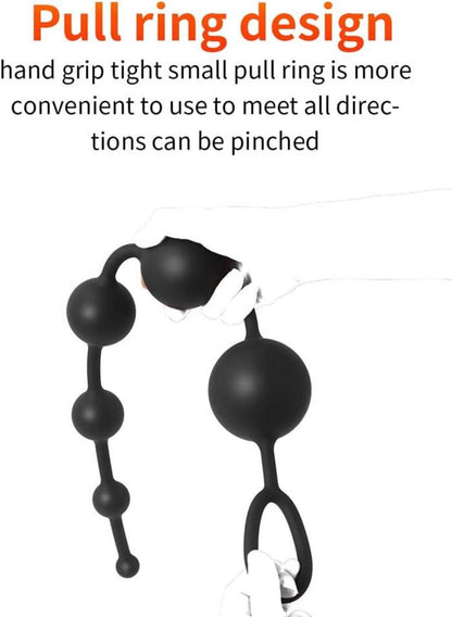 Analkugeln Silikon Analplugs Anal Kette 6 Kugeln Sexspielzeug 56 cm