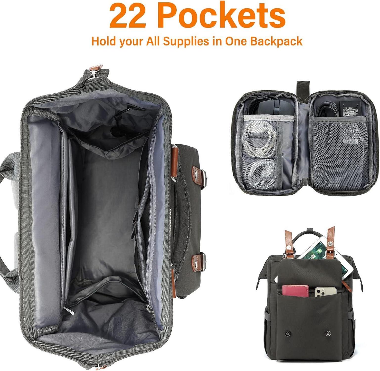 LOVEVOOK Rucksack Damen 15,6 Zoll Schulrucksack Teenager