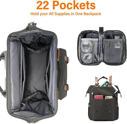 LOVEVOOK Rucksack Damen 15,6 Zoll Schulrucksack Teenager