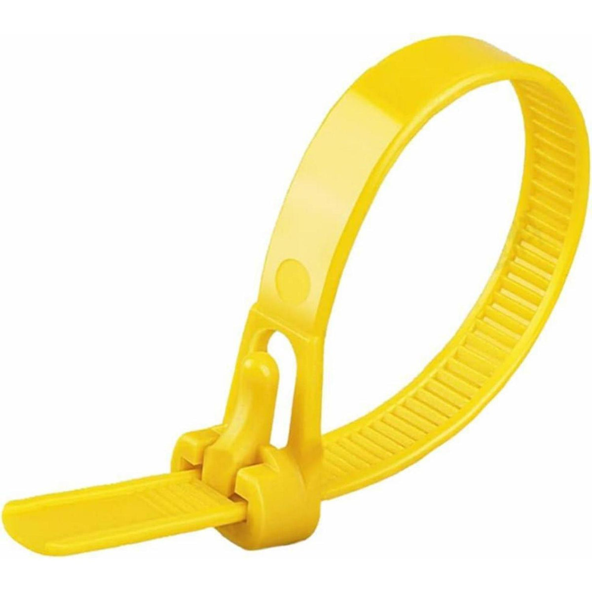 Wiederverschließbare Kabelbinder Gelb 150mm, 100 Stück