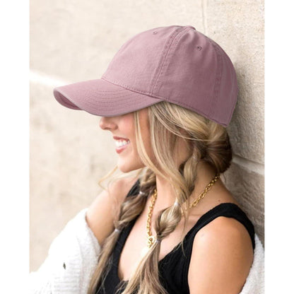 Vintage Damen Baseball Cap Baumwolle Rosa Verstellbar M