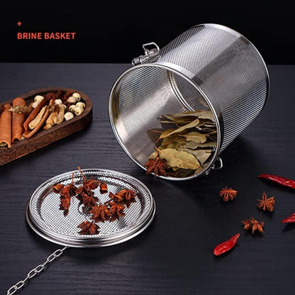 Edelstahl Teefilter 304 Kugelfilter Tassen Teekanne with Tragekette (1 Tea