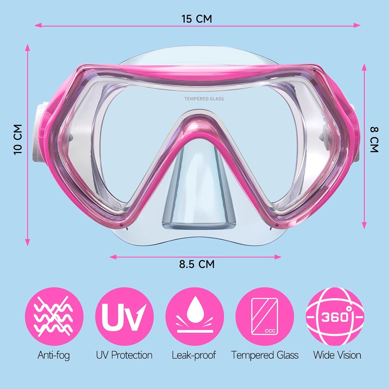 Kinder Taucherbrille Schwimmbrille Schnorchelmaske