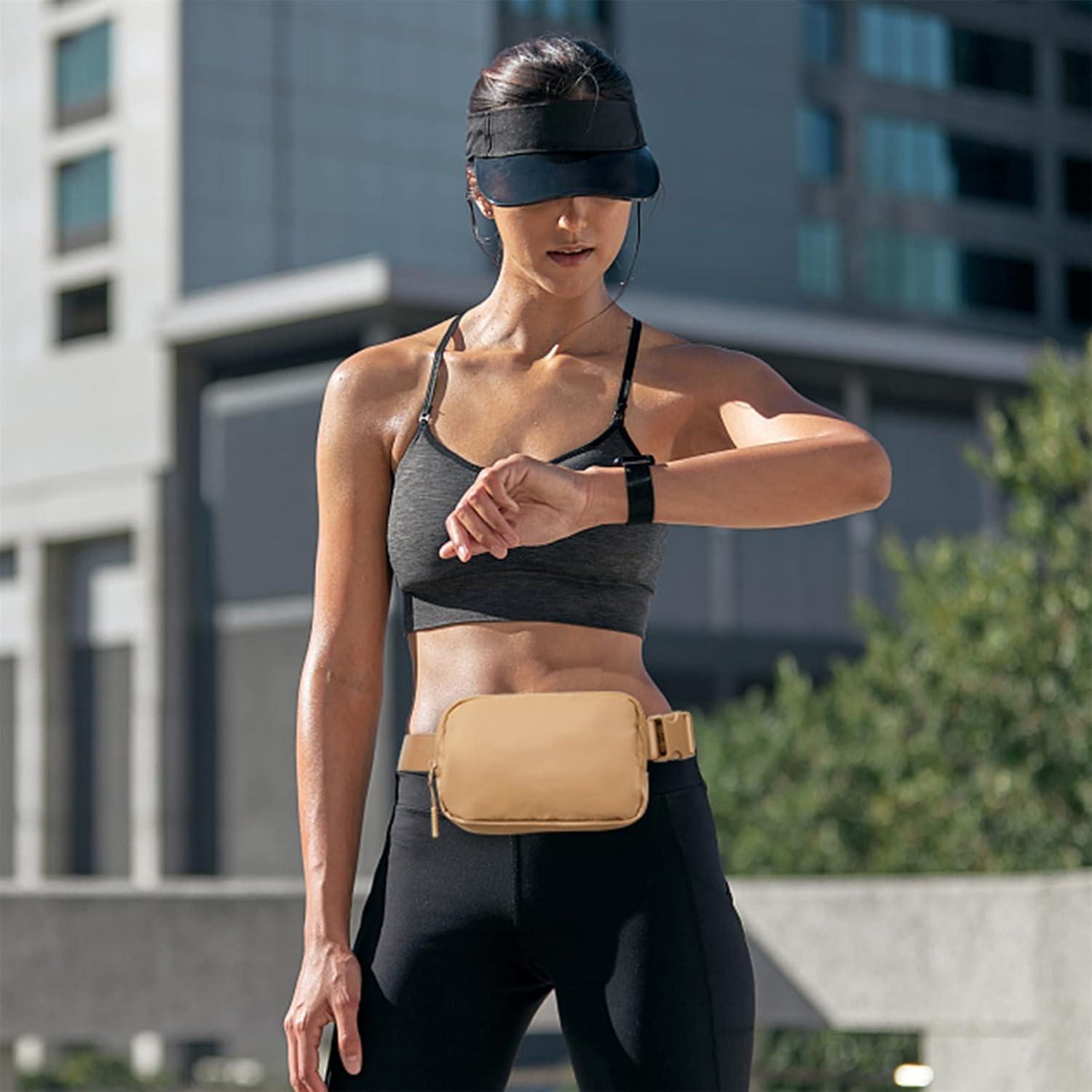 Telena Damen Gürteltasche Sport Mode Hüfttasche, Crossbody