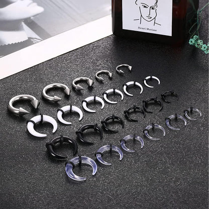 Piercing Tapers Set für Ohr & Nase, Acryl & Edelstahl, 24 Stück