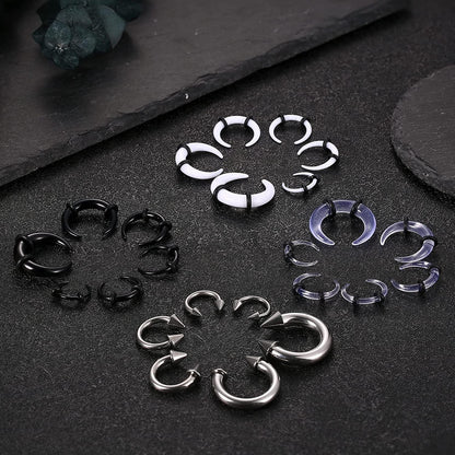 Piercing Tapers Set für Ohr & Nase, Acryl & Edelstahl, 24 Stück