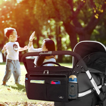 Kinderwagen Organizer mit Isolierten Getränkehaltern, Große