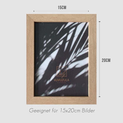 Bilderrahmen Holz Natur 15x20cm Fotorahmen Set 3er Beige