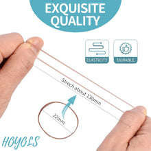 HOYOLS Braune Haargummis 1500pcs TPU Elastische Bänder Mini