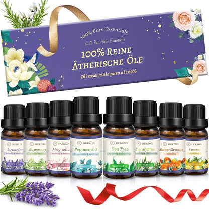 Ätherische Öle 8er Set 100% Rein Aroma