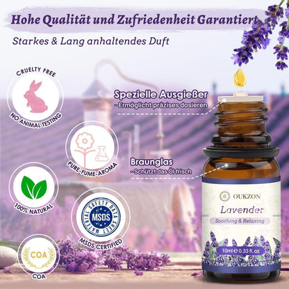 Ätherische Öle 8er Set 100% Rein Aroma