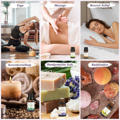 Ätherische Öle 8er Set 100% Rein Aroma