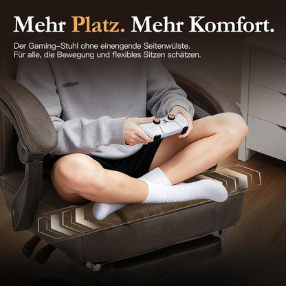Dowinx Gaming Stuhl mit Frühling Kissen und Massage